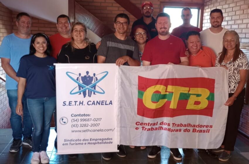  Chapa cetebista eleita para o Sindicato dos Empregados em Turismo e Hospitalidade de Canela e Gramado
