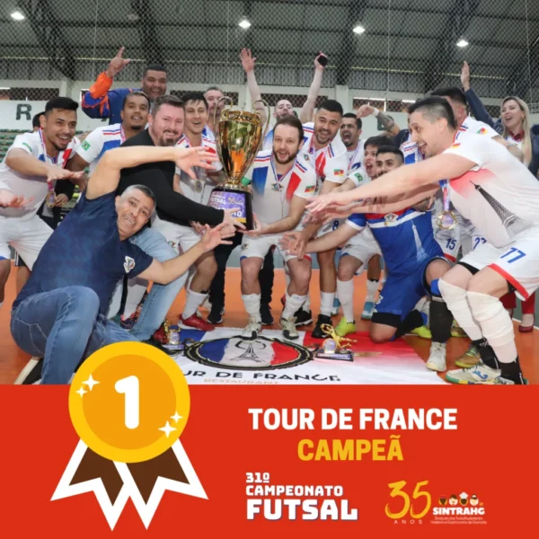 Tour de France é a campeã do 31º Campeonato de Futsal da Hotelaria e Gastronomia de Gramado