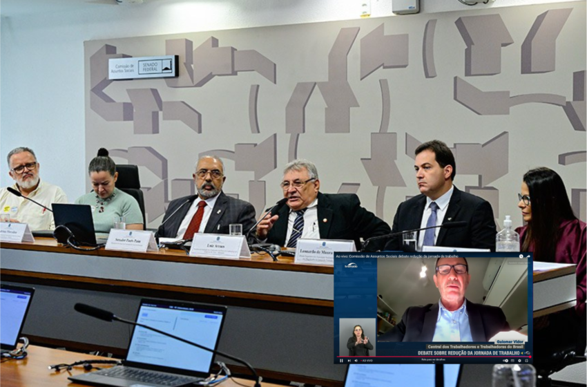 Guiomar Vidor defende fim da escala 6×1 em audiência no Senado: “Trabalhadores não suportam mais a exaustão”