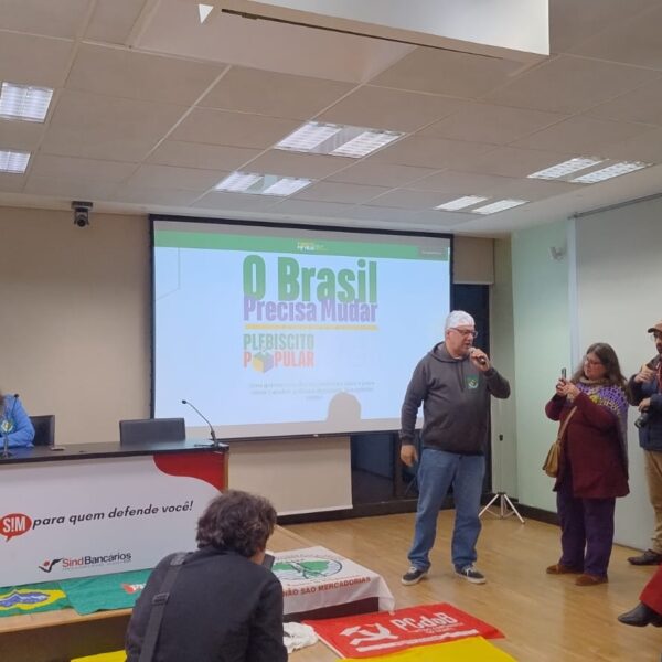 CTB RS participa do lançamento do Plebiscito Popular RS e reforça mobilização por direitos da classe trabalhadora