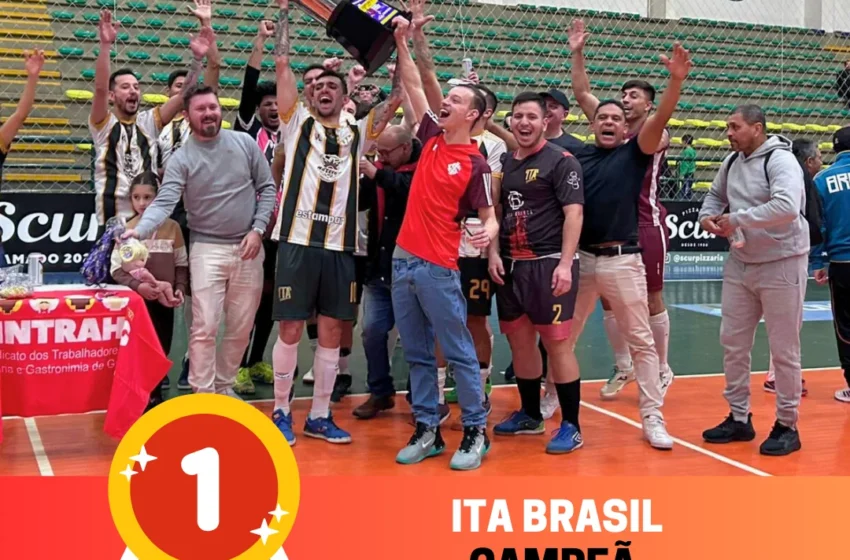  Ita Brasil é campeã da 32ª edição do Campeonato de Futsal da Hotelaria e Gastronomia de Gramado