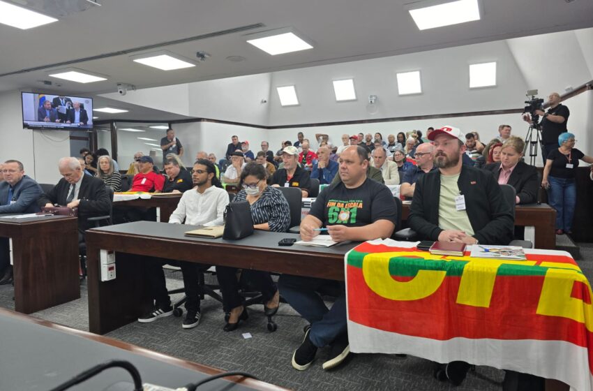  CTB defende redução da jornada e fim da escala 6×1 durante audiência pública na Assembleia Legislativa