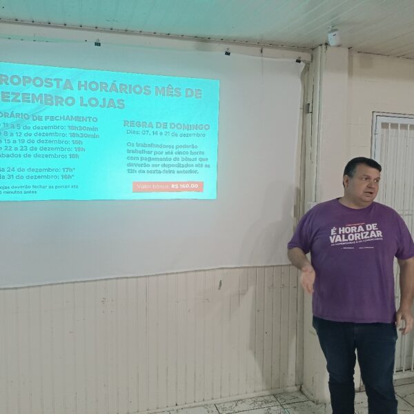 Definidos horários de abertura do comércio de dezembro em Taquari