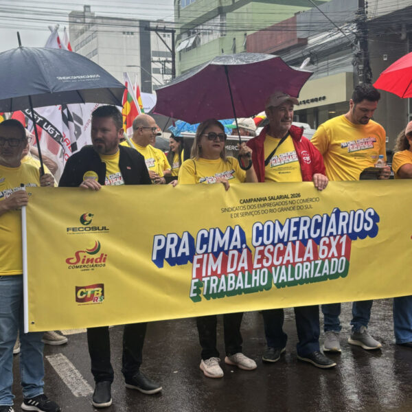 Comerciários lançam Campanha Salarial 2026 no RS com mobilização pelo fim da escala 6×1