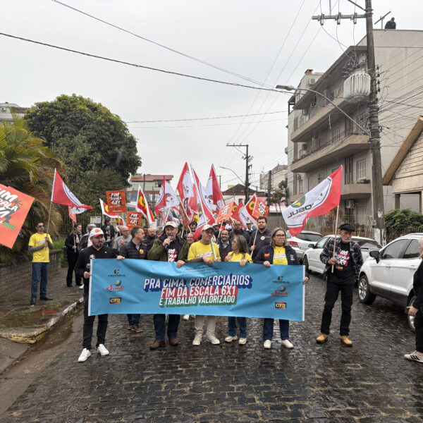 Mobilização em Taquara reforça luta pelo fim da escala 6×1 e por negociação coletiva