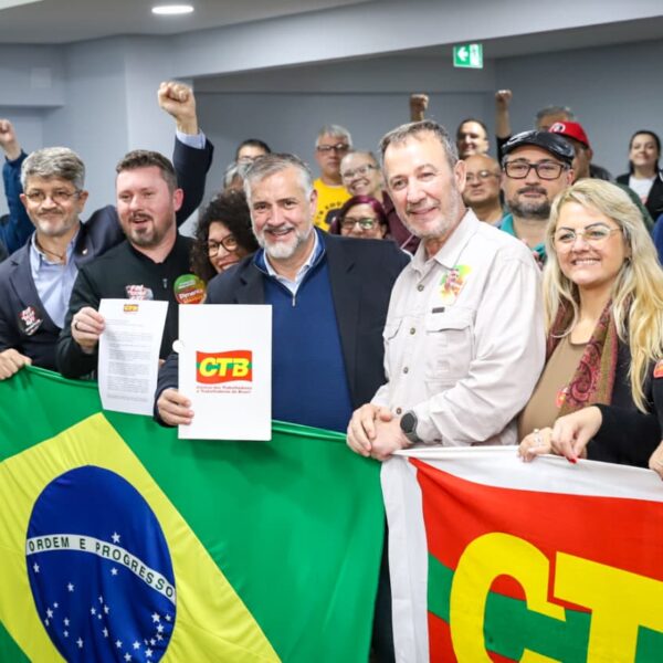 Diretoria Plena da CTB reúne sindicatos e recebe pré-candidato ao Senado Paulo Pimenta em Porto Alegre