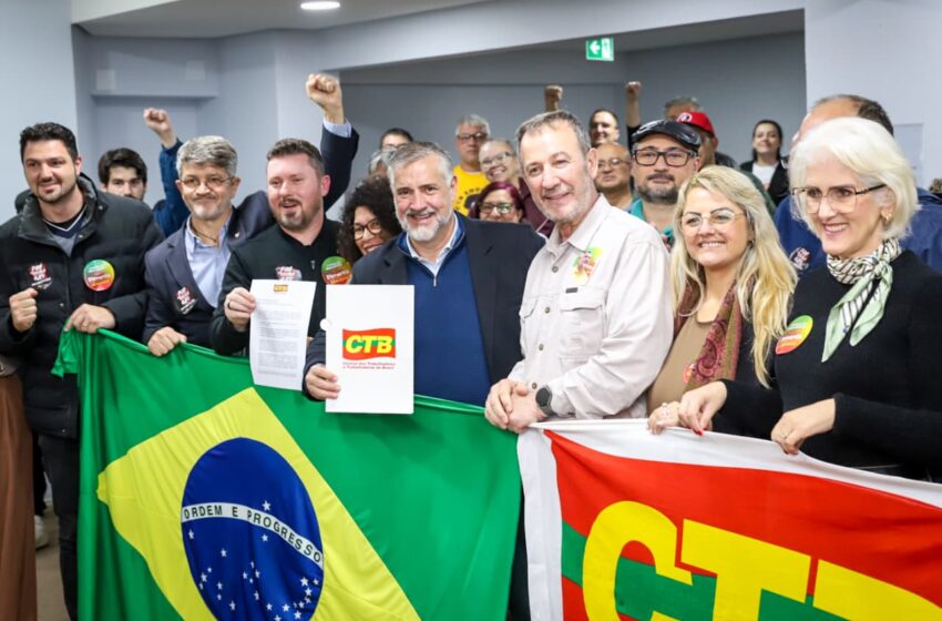  Diretoria Plena da CTB reúne sindicatos e recebe pré-candidato ao Senado Paulo Pimenta em Porto Alegre