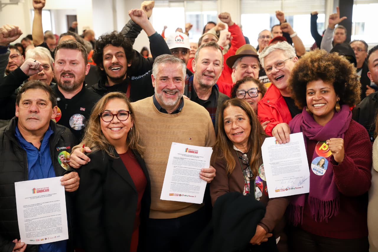 Paulo Pimenta assume compromisso com a classe trabalhadora em encontro do Fórum das Centrais