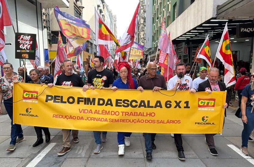  CTB-RS participa de plenária da FECOSUL e reforça mobilização pelo fim da escala 6×1
