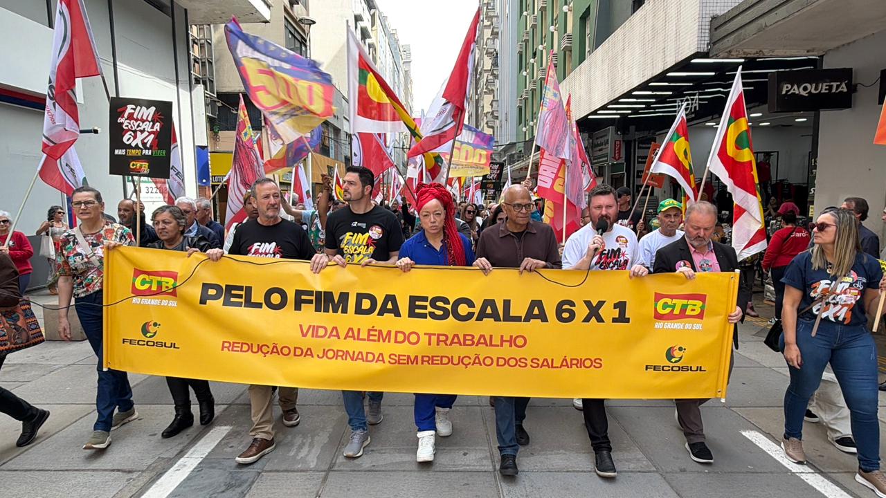 CTB-RS participa de plenária da FECOSUL e reforça mobilização pelo fim da escala 6×1
